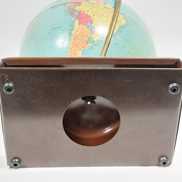 Vintage 1950s REPLOGLE 10 Inch Earth Reference Globe On Stand #1342 - Picture 6 of 16